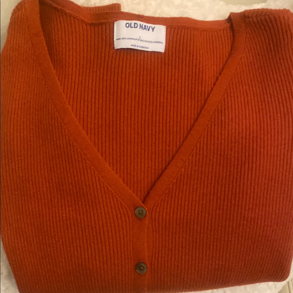 Old Navy Orange Sweater NWOT